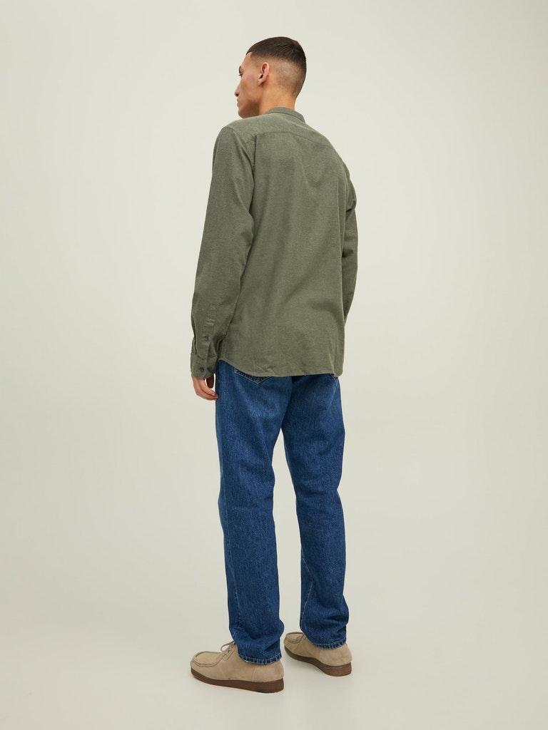 Jack & Jones Herren Hemd JJEBAND MELANGE SHIRT L/S AU22 SN