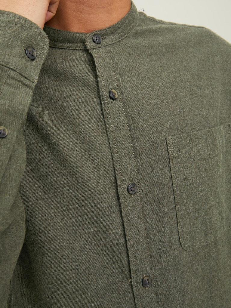 Jack & Jones Herren Hemd JJEBAND MELANGE SHIRT L/S AU22 SN