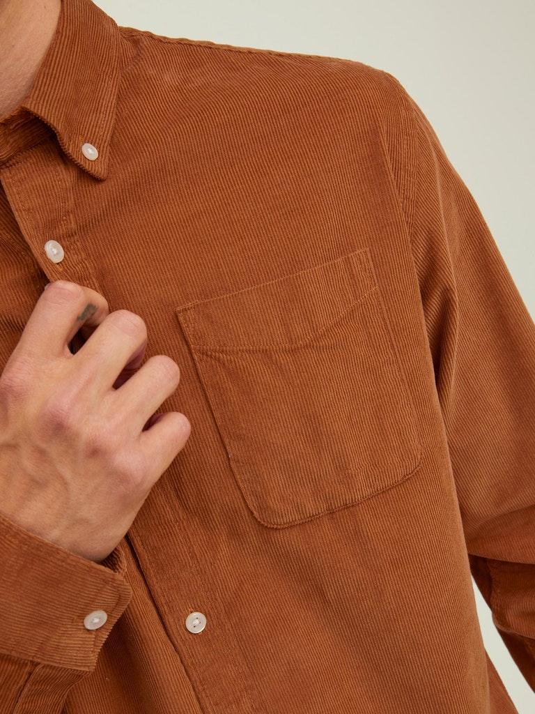 Jack & Jones Herren Hemd JJECLASSIC CORDUROY SHIRT L/S SN