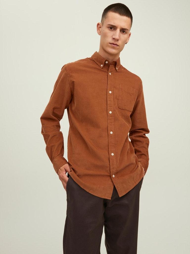 Jack & Jones Herren Hemd JJECLASSIC CORDUROY SHIRT L/S SN