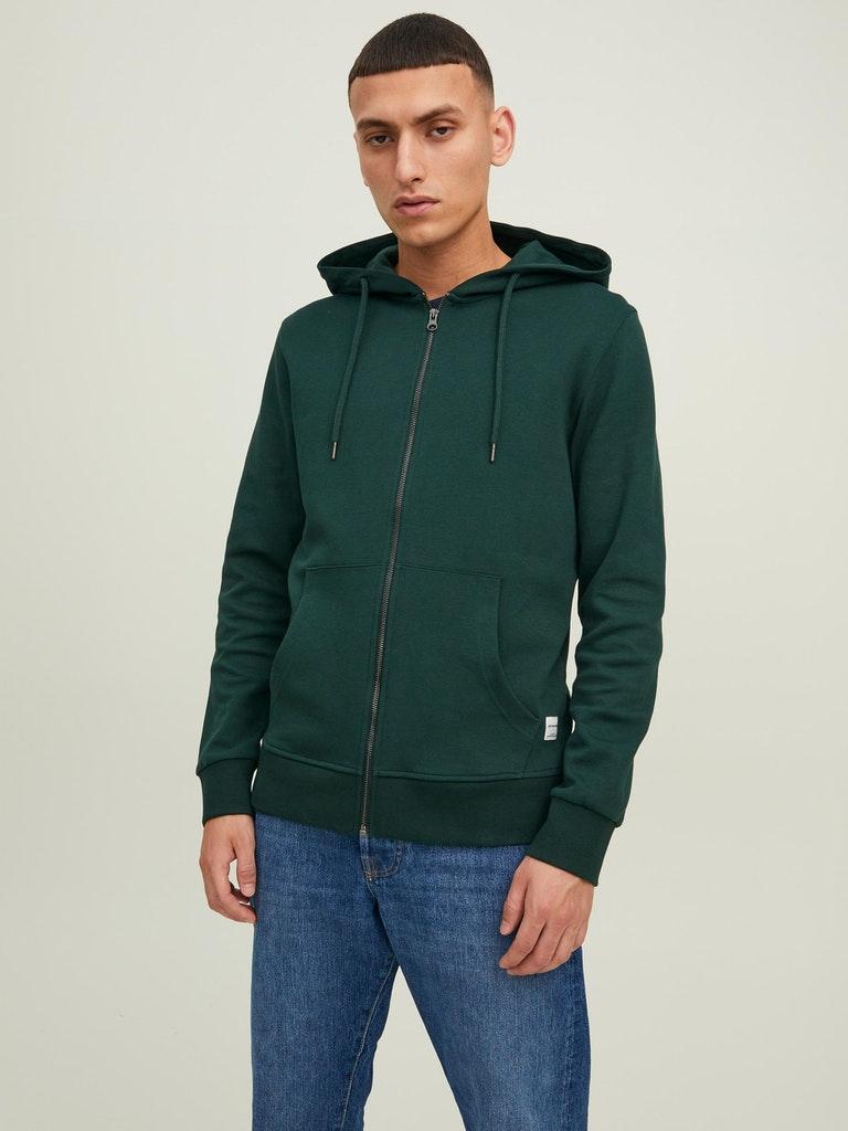 Jack & Jones Herren Hoodie JJEBASIC SWEAT ZIP HOOD NOOS
