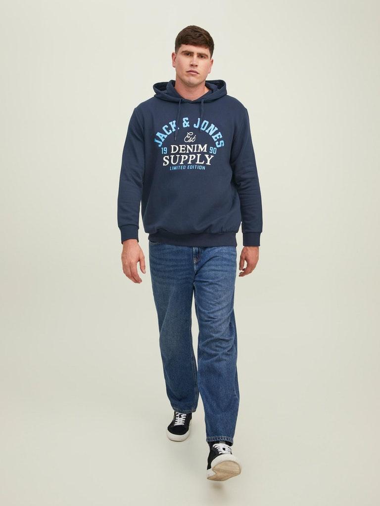 Jack & Jones Herren Hoodie JJELOGO SWEAT HOOD 2 COL 22/23 NOOS PLS
