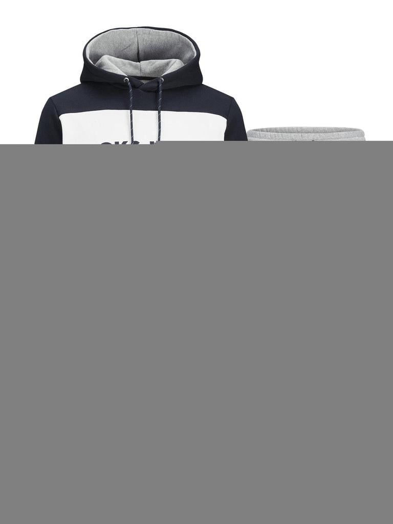Jack & Jones Herren Hoodie JJELOGO BLOCKING SWEAT HOOD SET MP NOOS