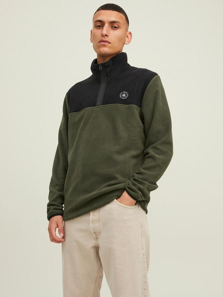 Jack & Jones Herren Pullover JCOTECH POLAR SWEAT HIGH NECK LN