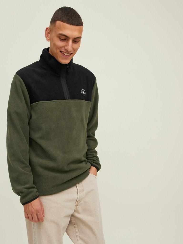 Jack & Jones Herren Pullover JCOTECH POLAR SWEAT HIGH NECK LN