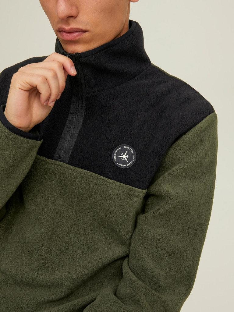 Jack & Jones Herren Pullover JCOTECH POLAR SWEAT HIGH NECK LN