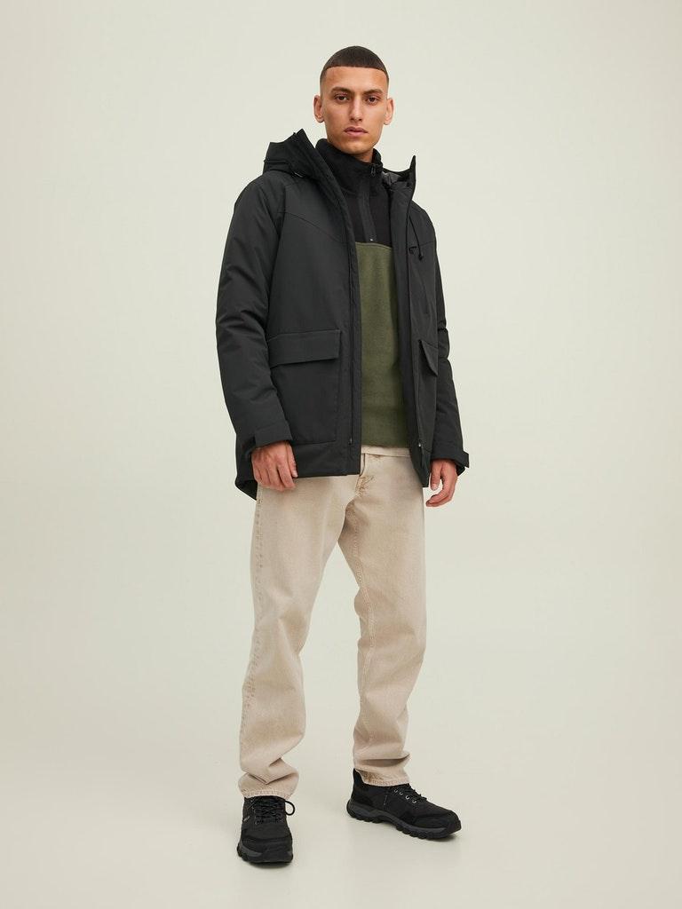 Jack & Jones Herren Pullover JCOTECH POLAR SWEAT HIGH NECK LN