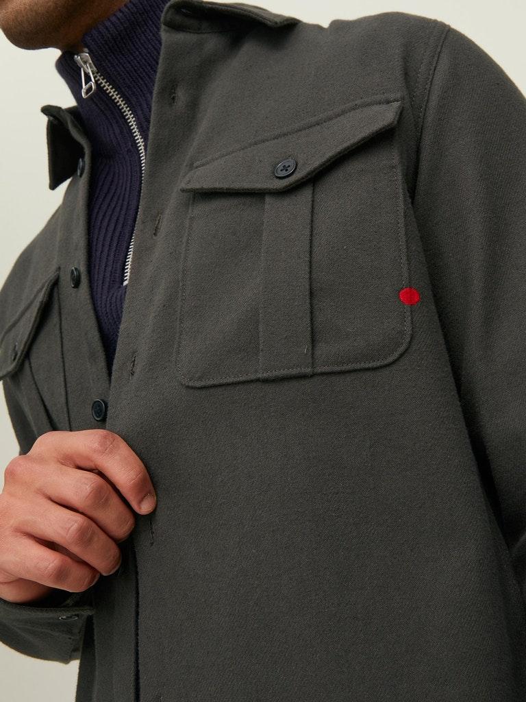 Jack & Jones Herren Hemd RDDROYAL SOLID OVERSHIRT L/S SN