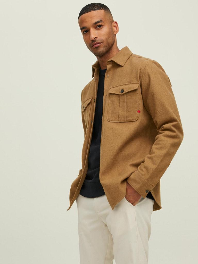 Jack & Jones Herren Hemd RDDROYAL SOLID OVERSHIRT L/S SN