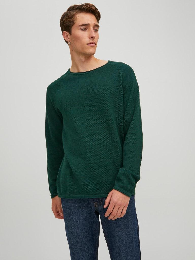 Jack & Jones Herren Pullover JJEHILL KNIT CREW NECK NOOS