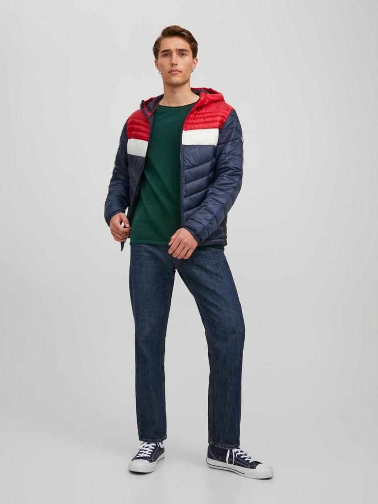 Jack & Jones Herren Pullover JJEHILL KNIT CREW NECK NOOS