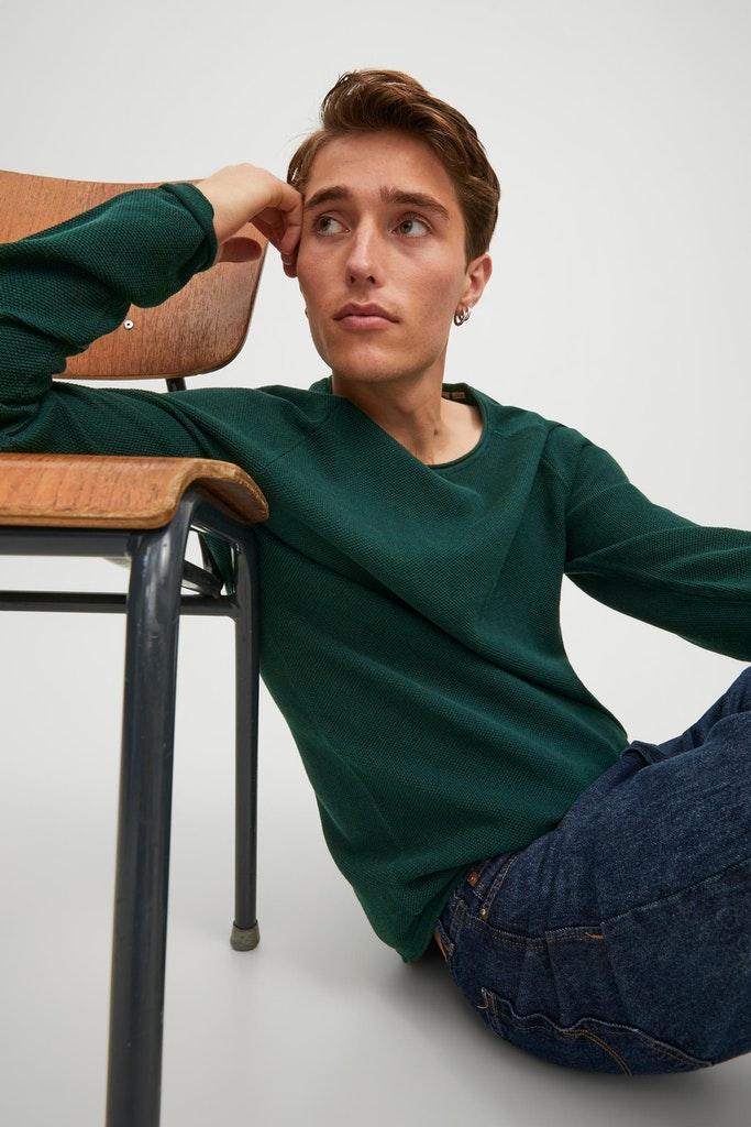 Jack & Jones Herren Pullover JJEHILL KNIT CREW NECK NOOS