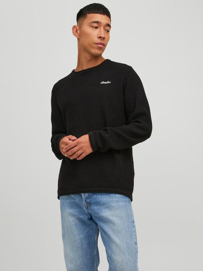 Jack & Jones Herren Pullover JORPAUL TONS KNIT CREW NECK DETAIL SN