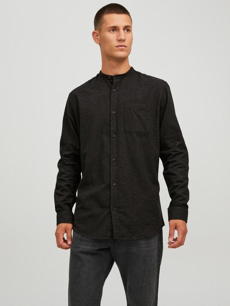 Jack & Jones Herren Hemd JJEBAND MELANGE SHIRT L/S AU22 SN
