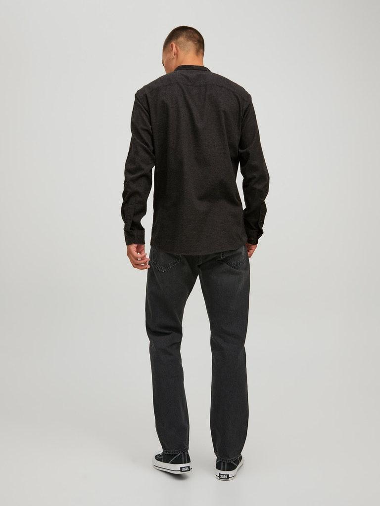 Jack & Jones Herren Hemd JJEBAND MELANGE SHIRT L/S AU22 SN