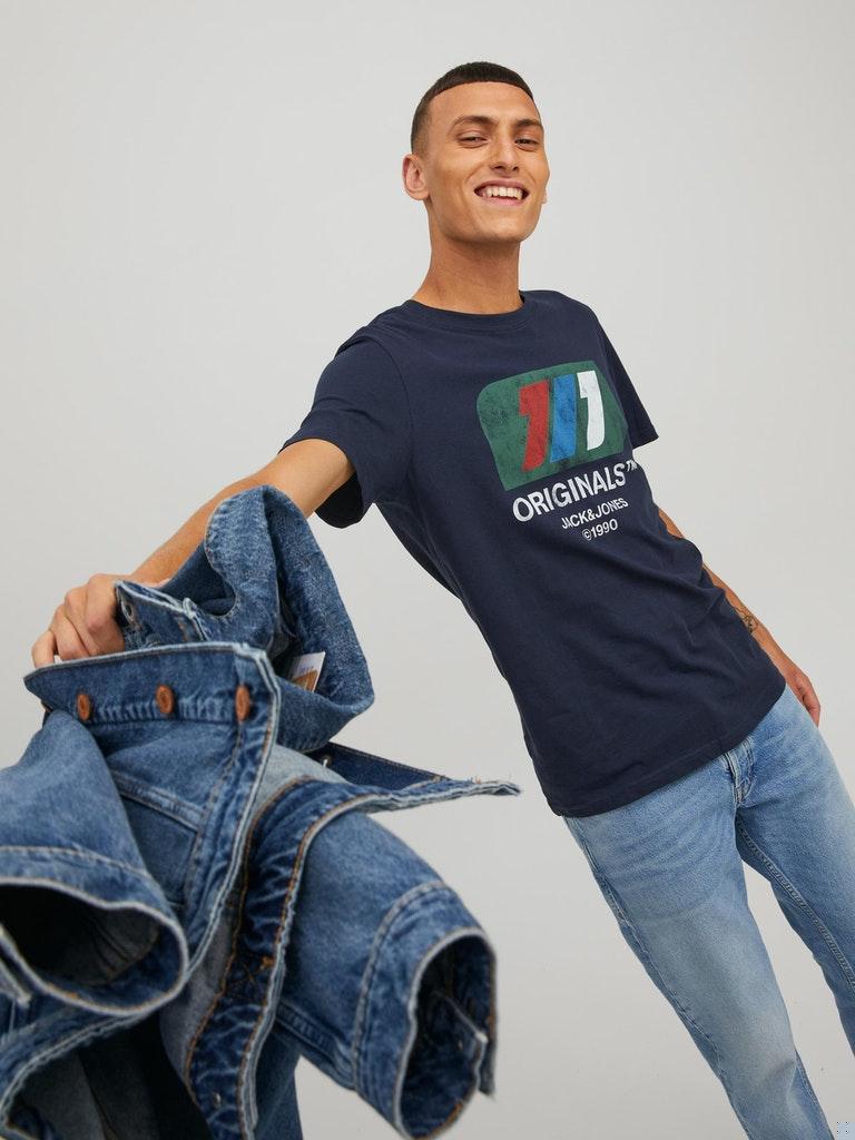 Jack & Jones Herren T-Shirt JORNATE TEE SS CREW NECK SN