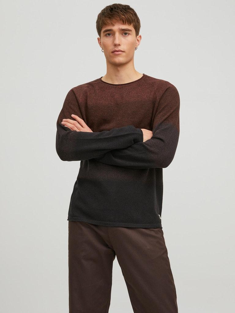 Jack & Jones Herren Pullover JJEHILL KNIT CREW NECK NOOS