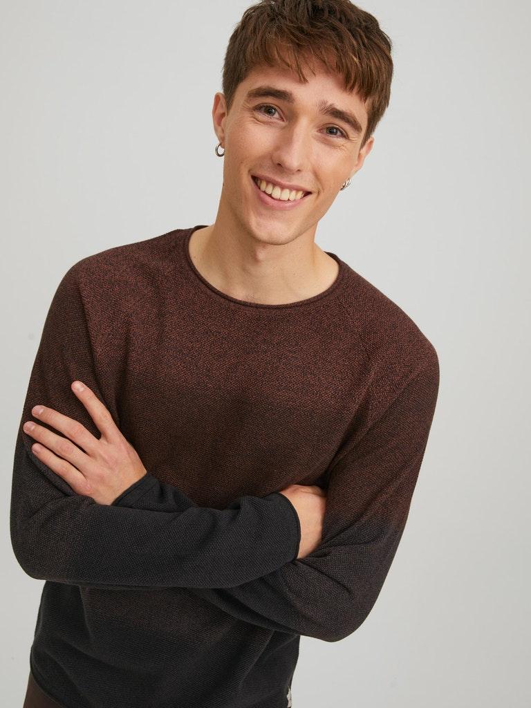 Jack & Jones Herren Pullover JJEHILL KNIT CREW NECK NOOS