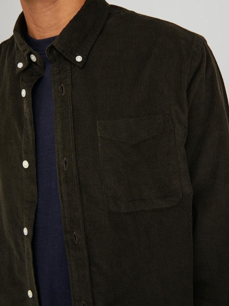 Jack & Jones Herren Hemd JJECLASSIC CORDUROY SHIRT L/S SN