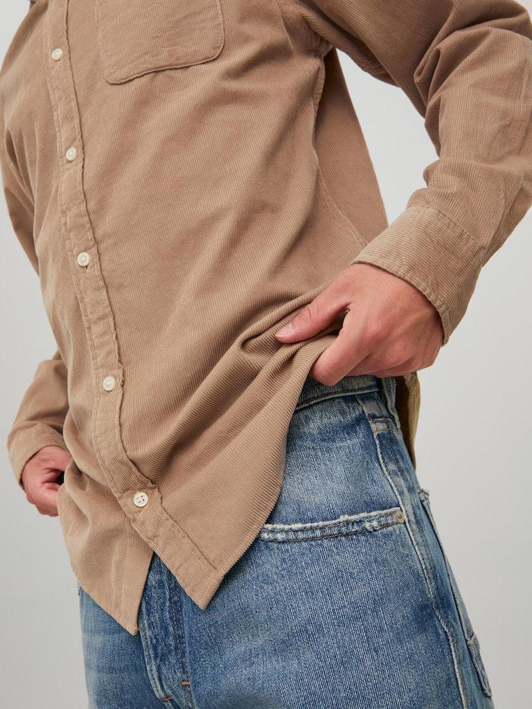 Jack & Jones Herren Hemd JJECLASSIC CORDUROY SHIRT L/S SN