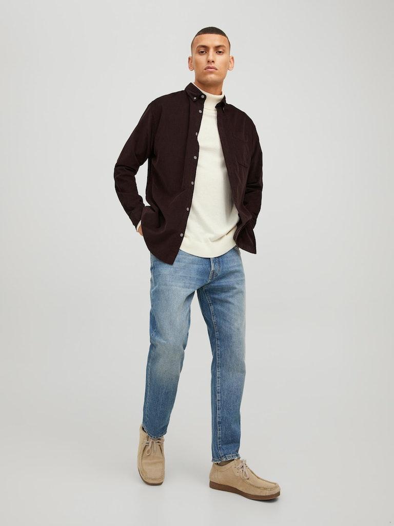 Jack & Jones Herren Hemd JJECLASSIC CORDUROY SHIRT L/S SN