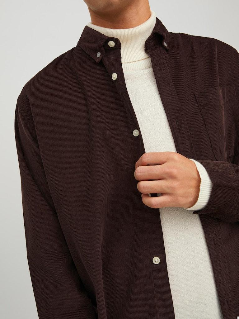 Jack & Jones Herren Hemd JJECLASSIC CORDUROY SHIRT L/S SN