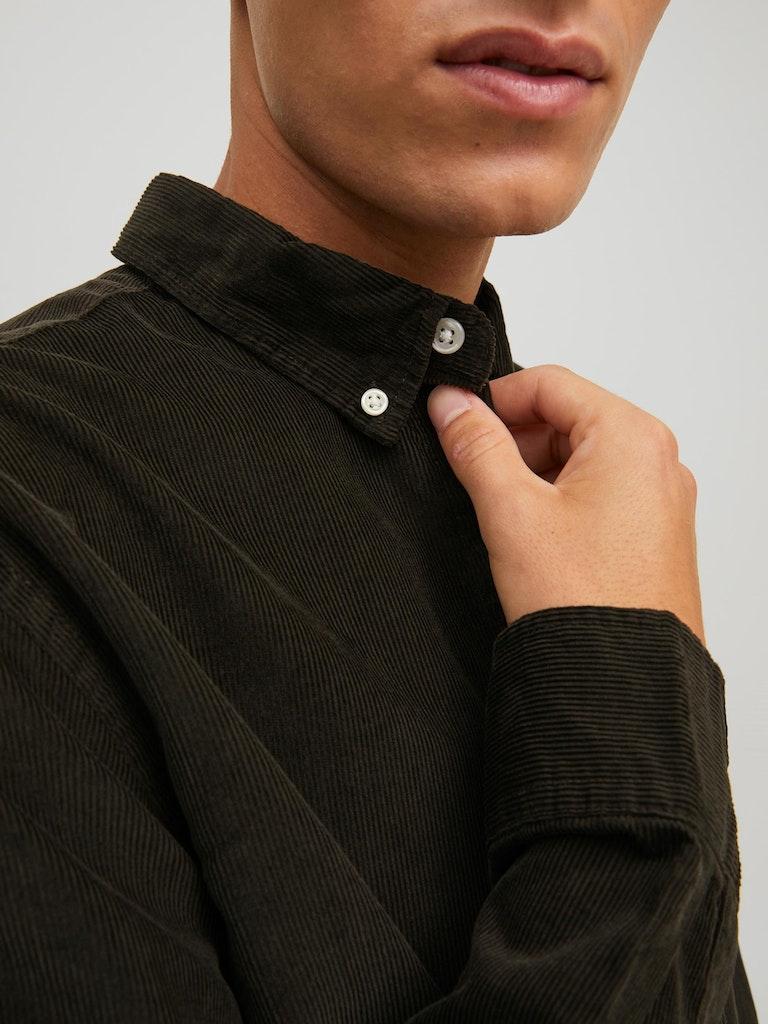 Jack & Jones Herren Hemd JJECLASSIC CORDUROY SHIRT L/S SN