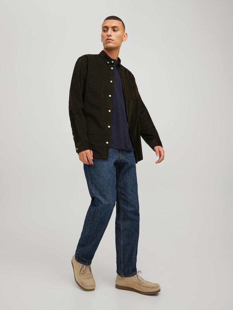 Jack & Jones Herren Hemd JJECLASSIC CORDUROY SHIRT L/S SN