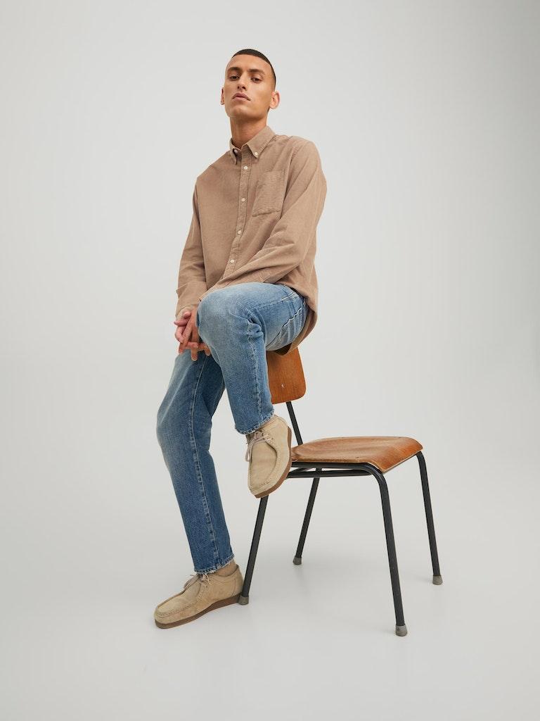 Jack & Jones Herren Hemd JJECLASSIC CORDUROY SHIRT L/S SN
