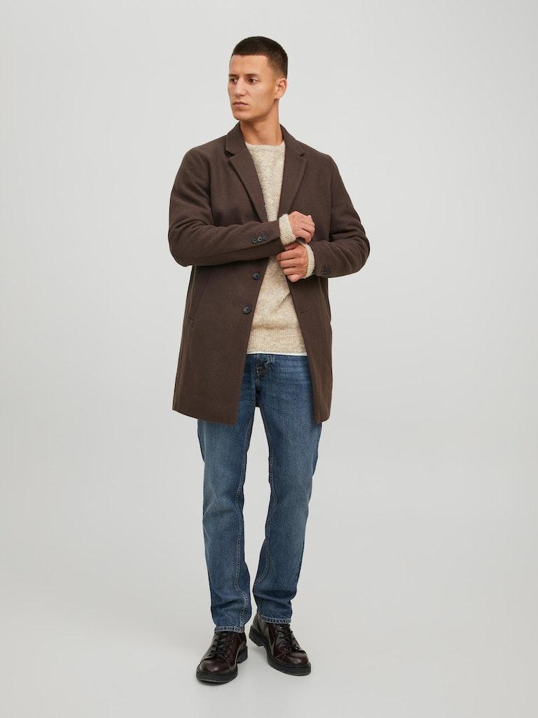 Jack & Jones Herren Mantel JJEMOULDER WOOL COAT SN