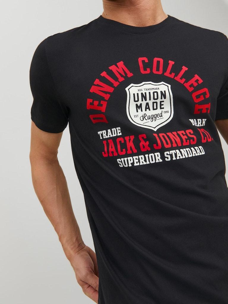 Jack & Jones Herren T-Shirt JJELOGO TEE SS O-NECK 2 COL SS23 SN