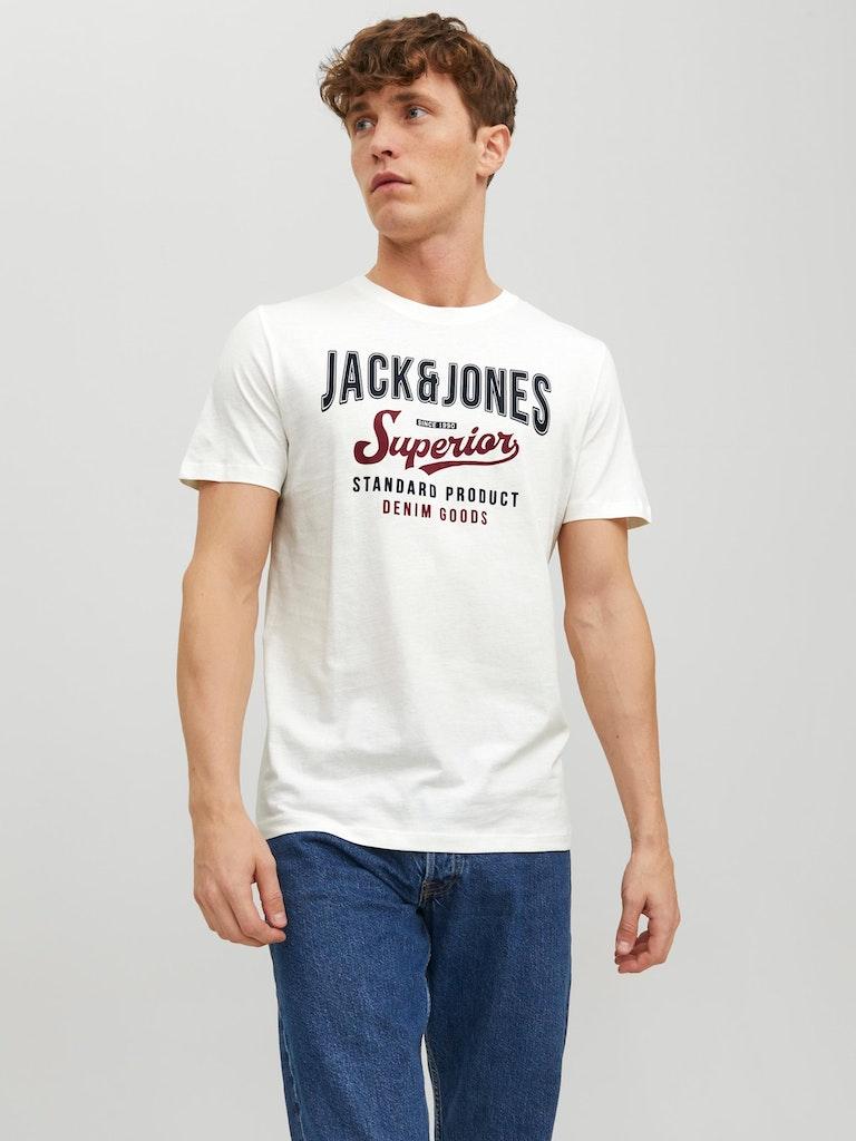 Jack & Jones Herren T-Shirt JJELOGO TEE SS O-NECK 2 COL SS23 SN