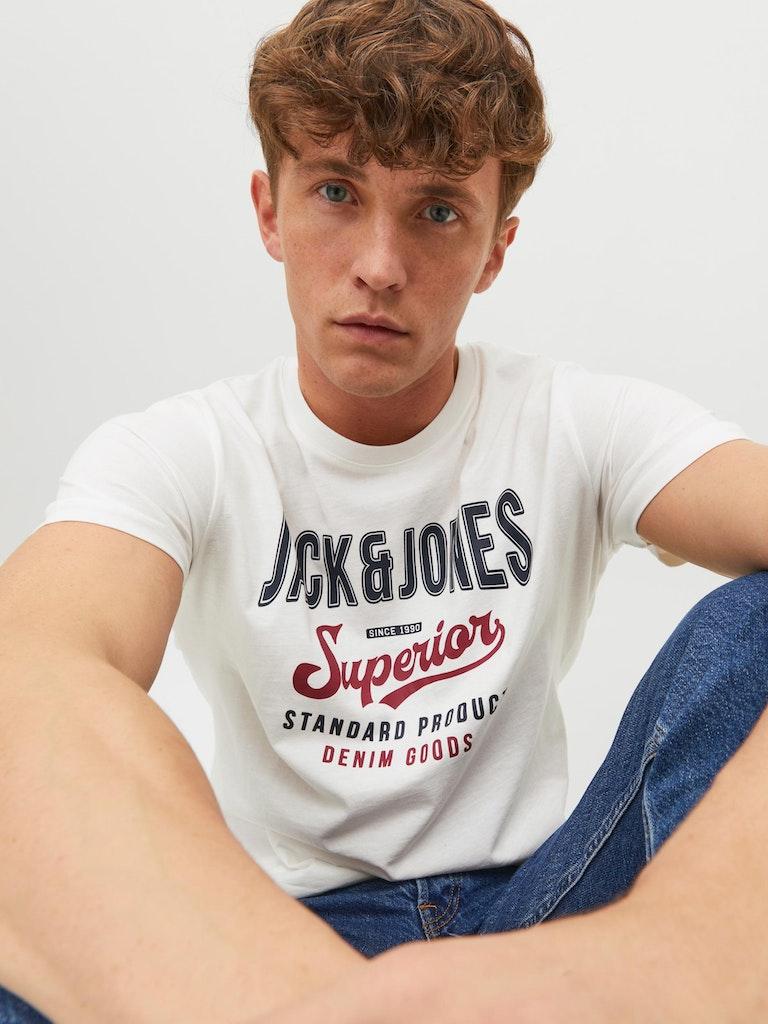 Jack & Jones Herren T-Shirt JJELOGO TEE SS O-NECK 2 COL SS23 SN