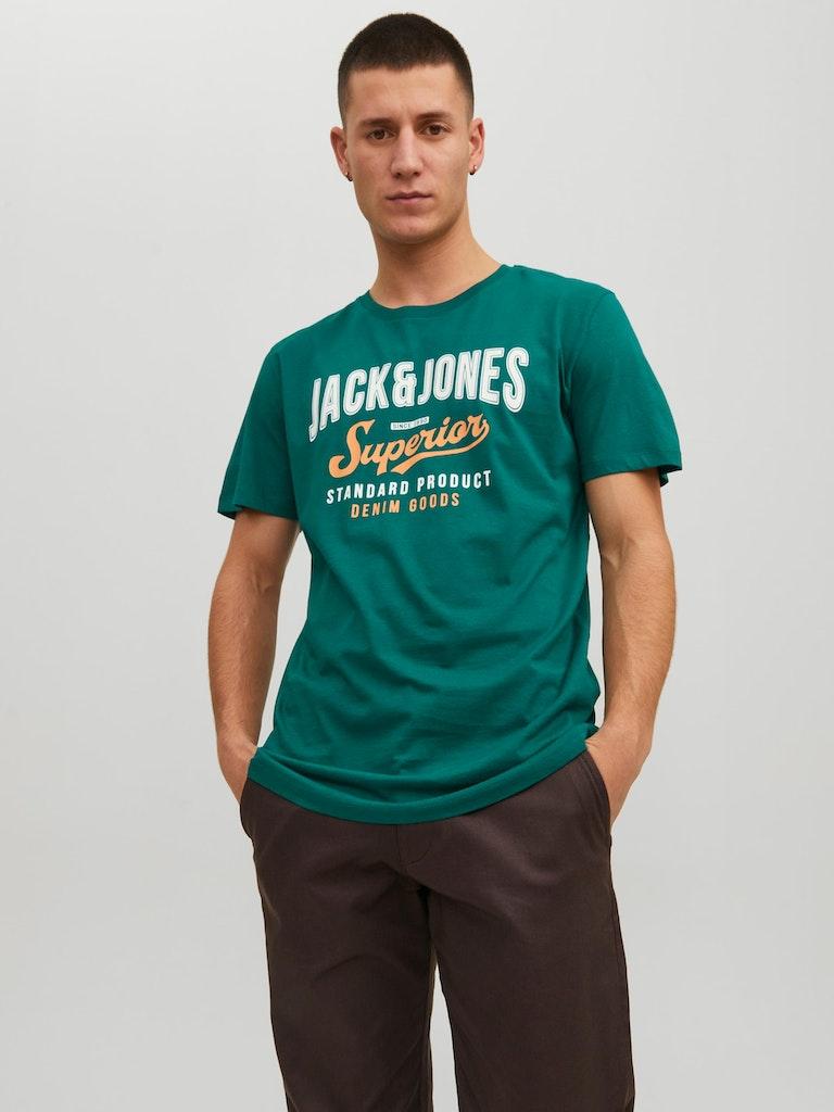 Jack & Jones Herren T-Shirt JJELOGO TEE SS O-NECK 2 COL SS23 SN