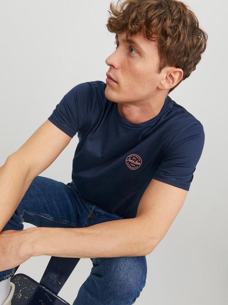 Jack & Jones Herren T-Shirt JJESHARK TEE SS CREW NECK NOOS