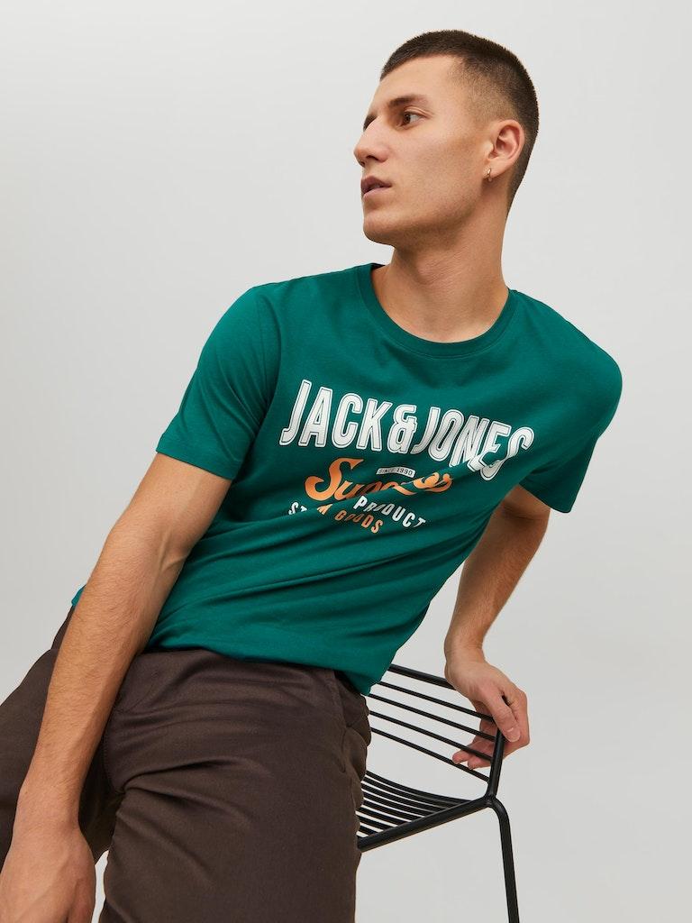 Jack & Jones Herren T-Shirt JJELOGO TEE SS O-NECK 2 COL SS23 SN