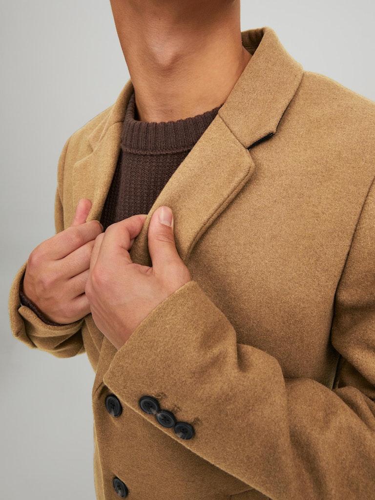 Jack & Jones Herren Mantel JJEMOULDER WOOL COAT SN