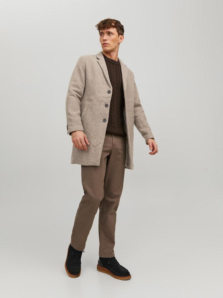 Jack & Jones Herren Mantel JJEMOULDER WOOL COAT SN