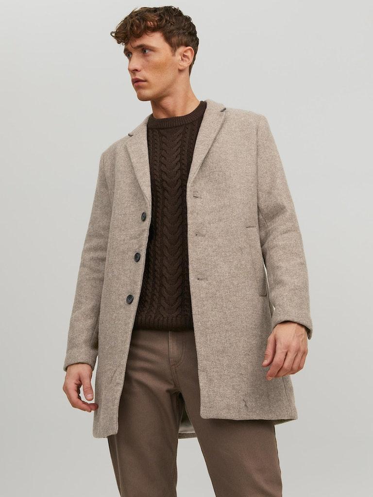 Jack & Jones Herren Mantel JJEMOULDER WOOL COAT SN