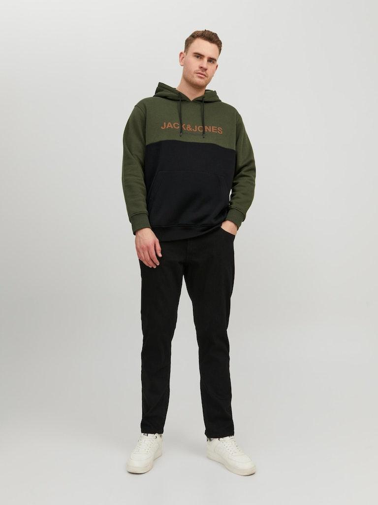 Jack & Jones Herren Hoodie JJEURBAN BLOCKING SWEAT HOOD NOOS PS