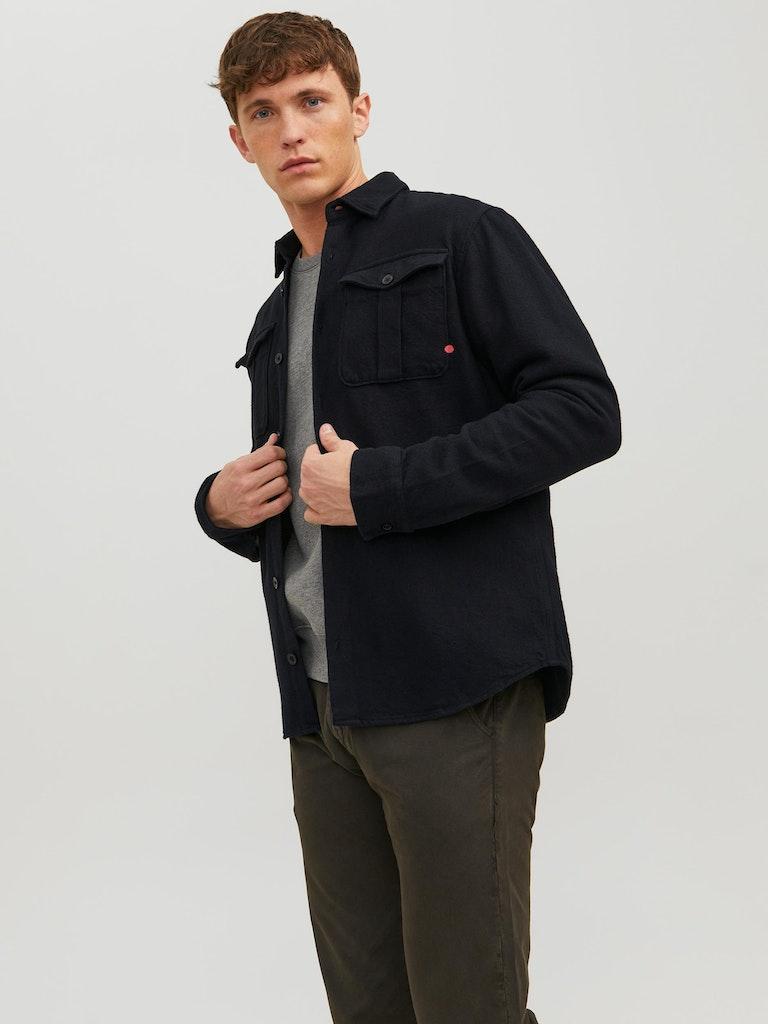 Jack & Jones Herren Hemd RDDROYAL SOLID OVERSHIRT L/S SN