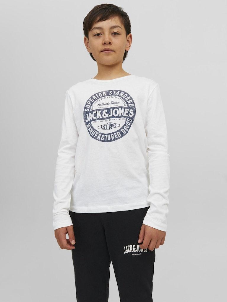 Jack & Jones Jungen T-Shirt JJEJEANS TEE LS O-NECK 23/24 NOOS JNR