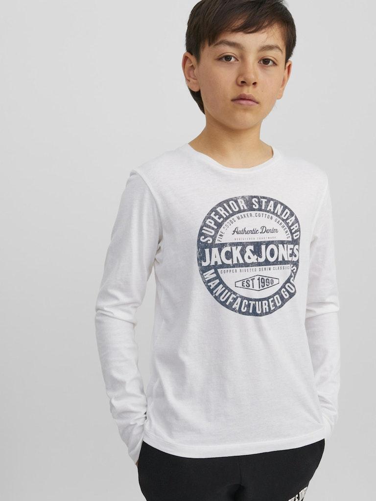 Jack & Jones Jungen T-Shirt JJEJEANS TEE LS O-NECK 23/24 NOOS JNR