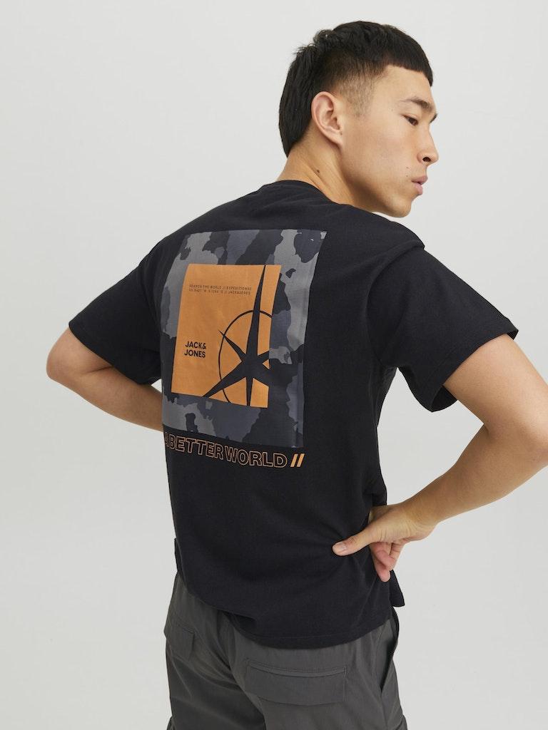 Jack & Jones Herren T-Shirt JCOFILO TEE SS CREW NECK SN