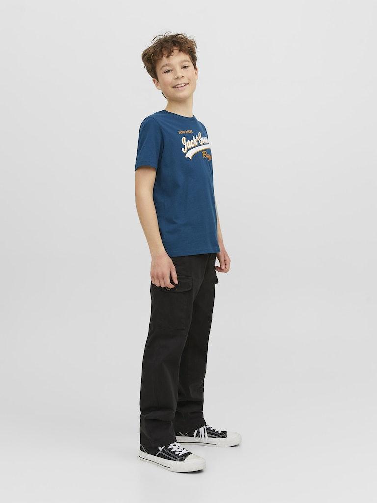 Jack & Jones Jungen T-Shirt JJELOGO TEE SS NECK 2 COL 23/24 NOOS JNR