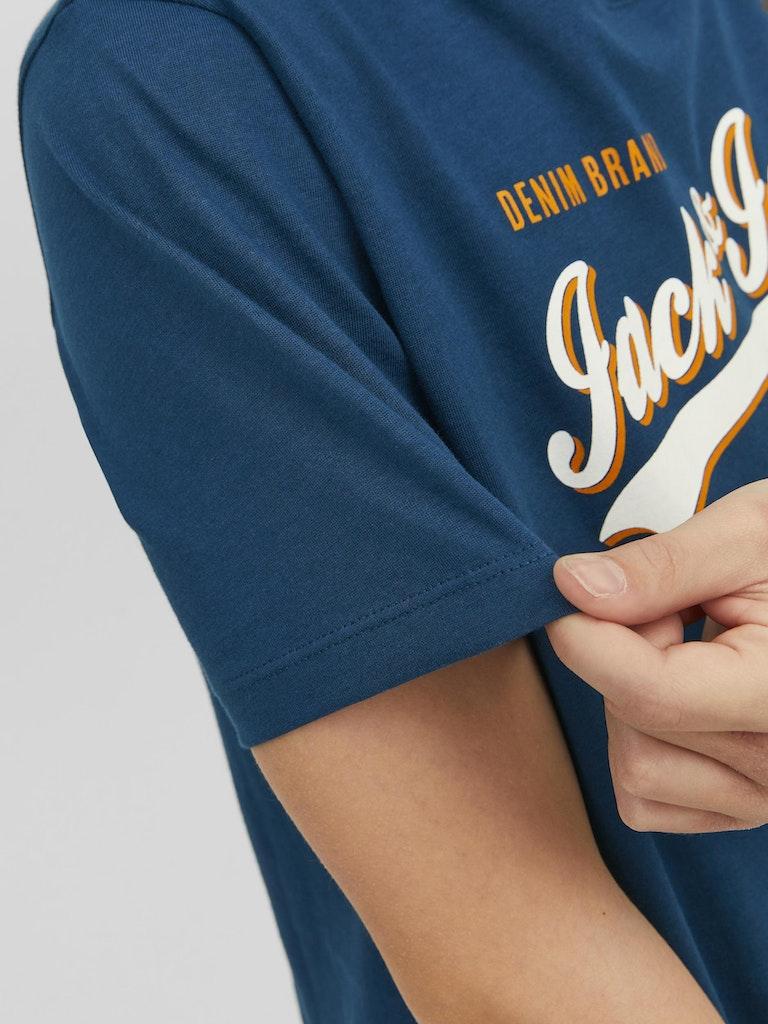 Jack & Jones Jungen T-Shirt JJELOGO TEE SS NECK 2 COL 23/24 NOOS JNR
