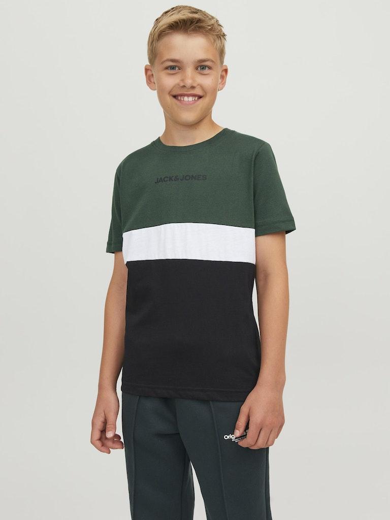 Jack & Jones Jungen T-Shirt JJEREID BLOCKING TEE SS SN JNR