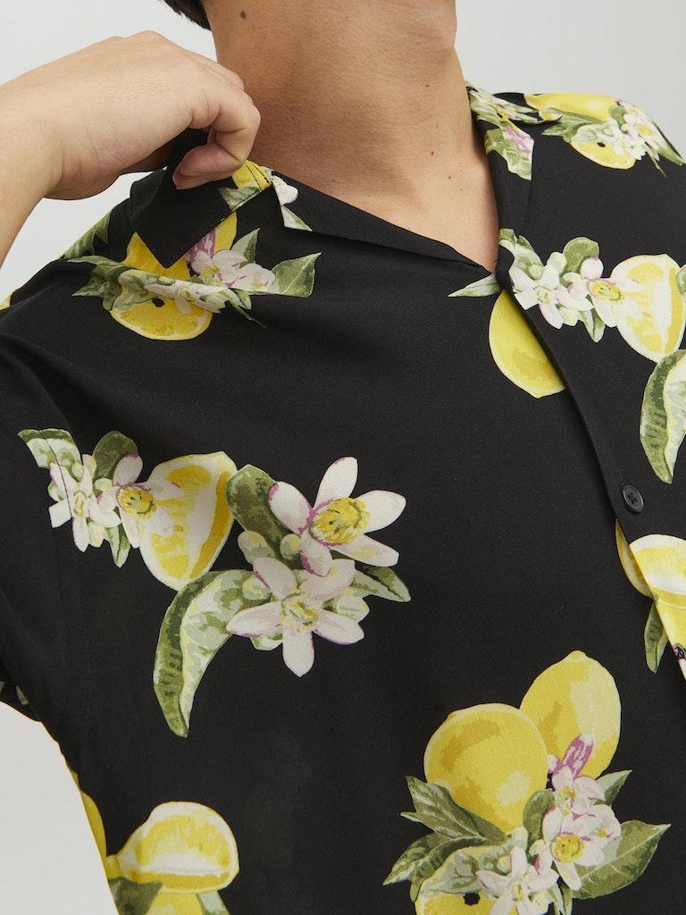 Jack & Jones Herren Hemd JORLUKE FLORES RESORT SHIRT SS SN