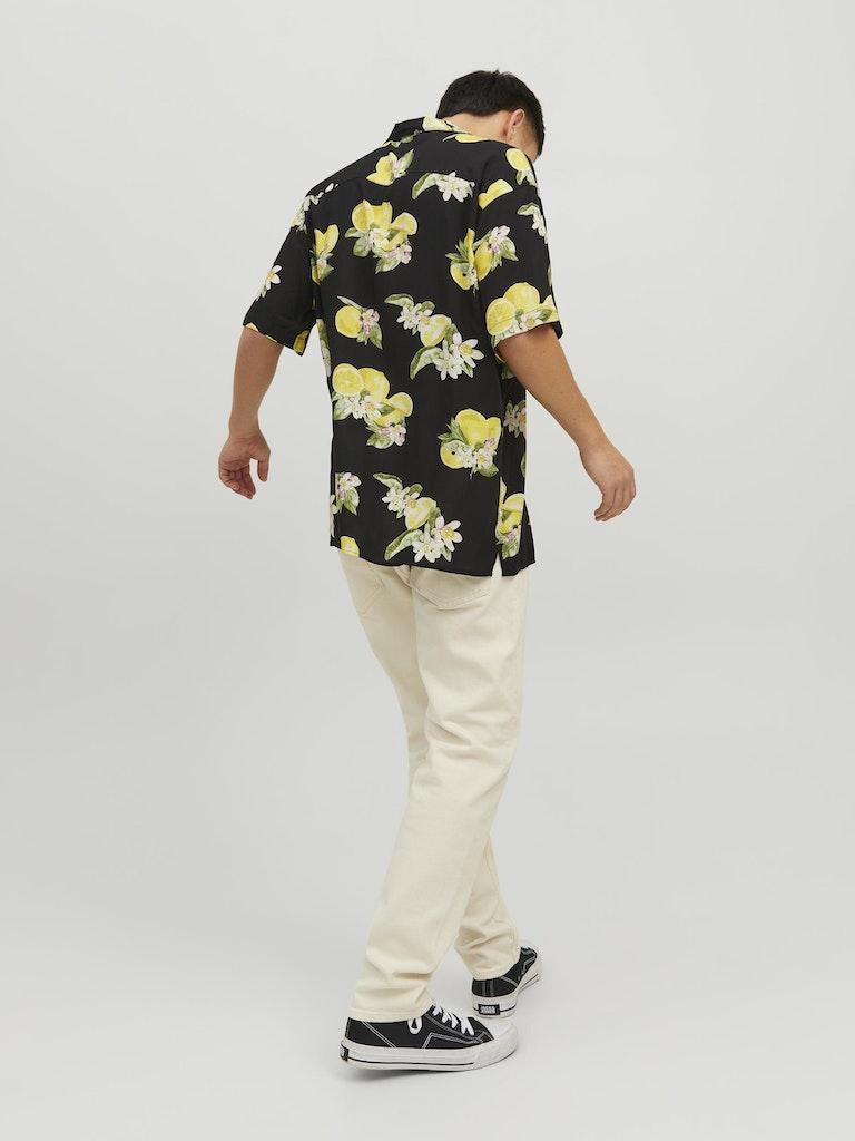 Jack & Jones Herren Hemd JORLUKE FLORES RESORT SHIRT SS SN