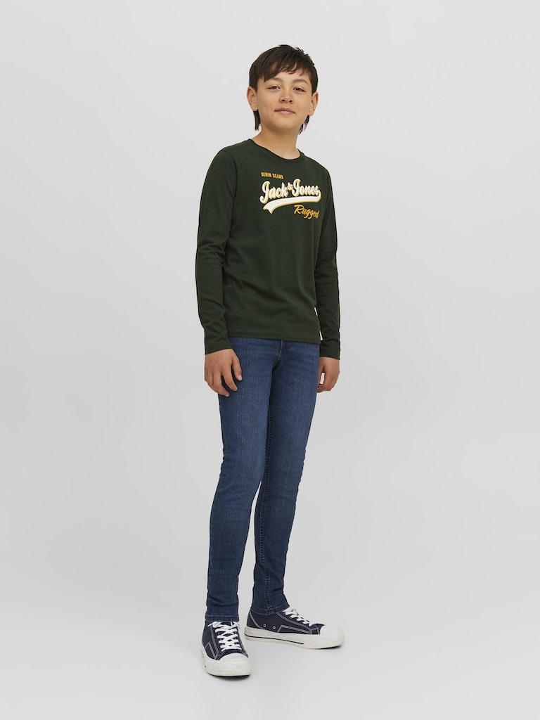 Jack & Jones Jungen T-Shirt JJELOGO TEE LS NECK 2 COL 23/24 NOOS JNR